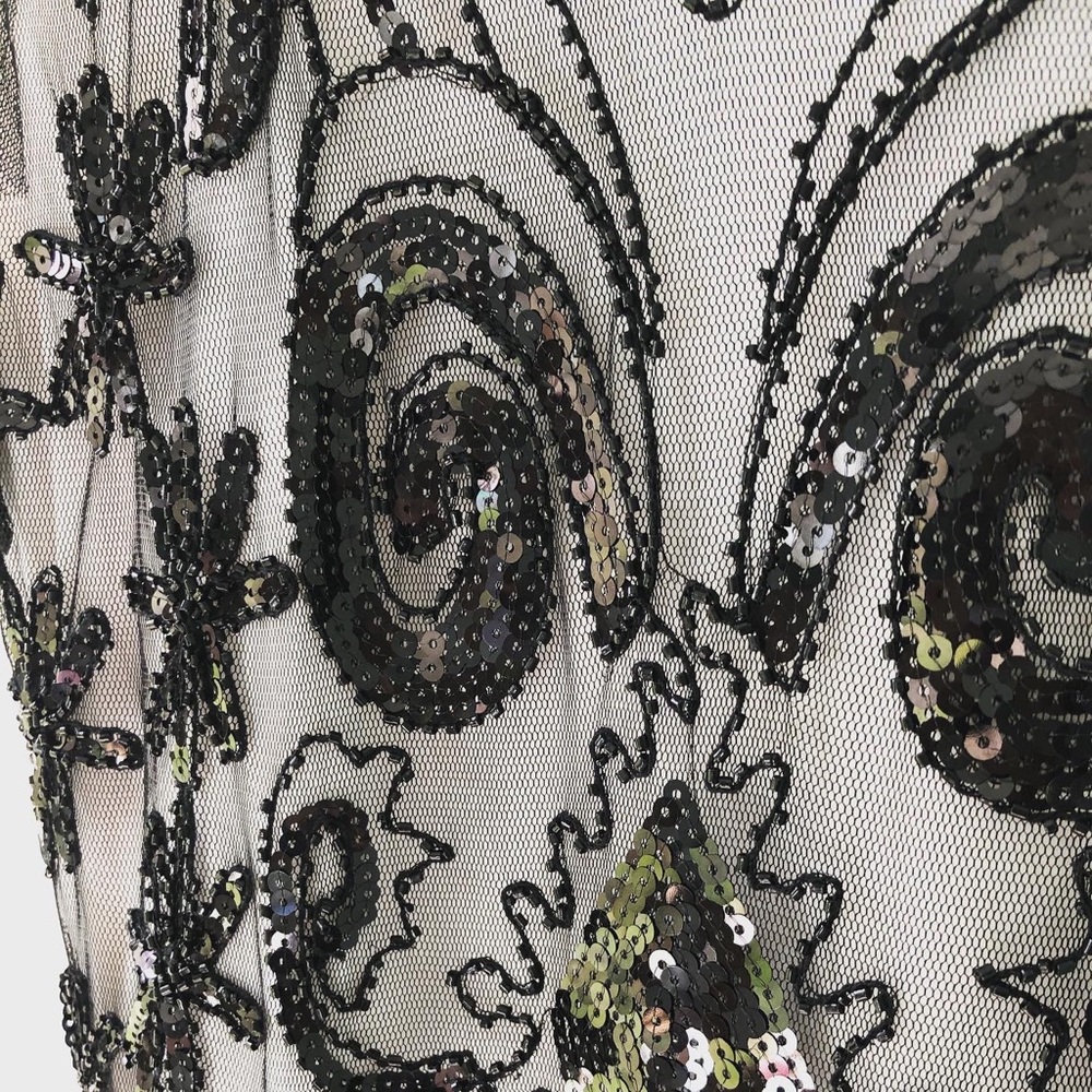 Vintage 20’s Style Fringe Dress With Beading - Picture 5 of 7